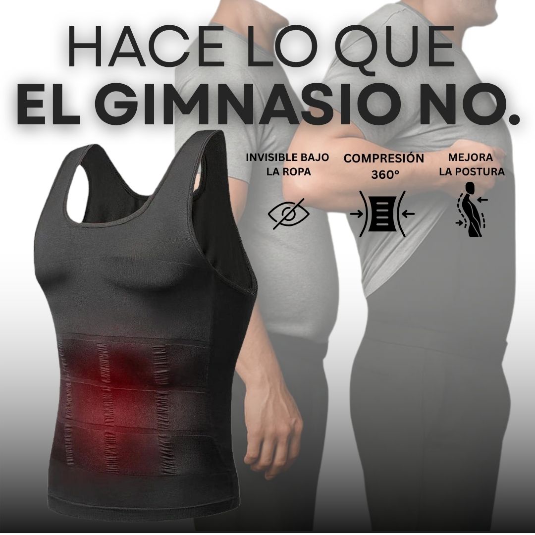 Camiseta Reductora Hombre - ¡hace lo que el gimnasio no!
