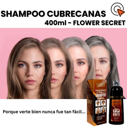 SHAMPOO CUBRECANAS Flower Secret 400ml                                                                                                  ¡¡Adiós canas, Hola Estilo!!